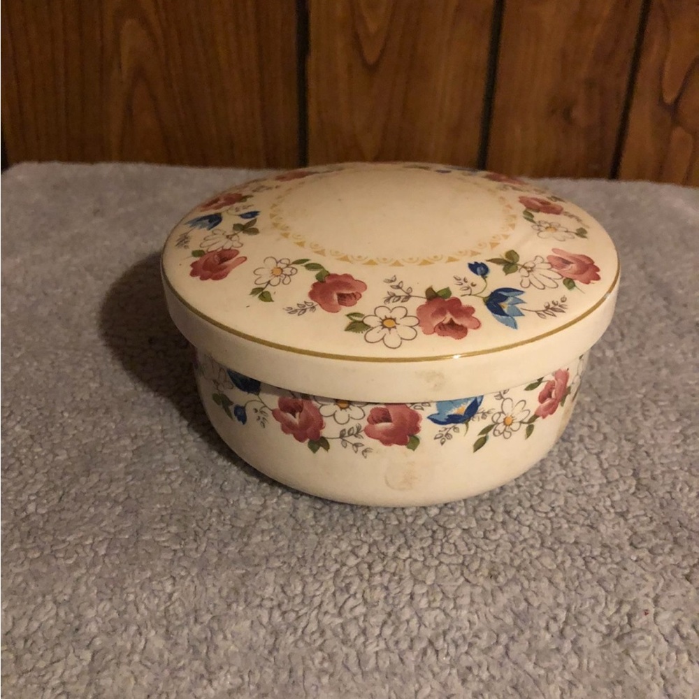 Floral Ceramic Trinket Box